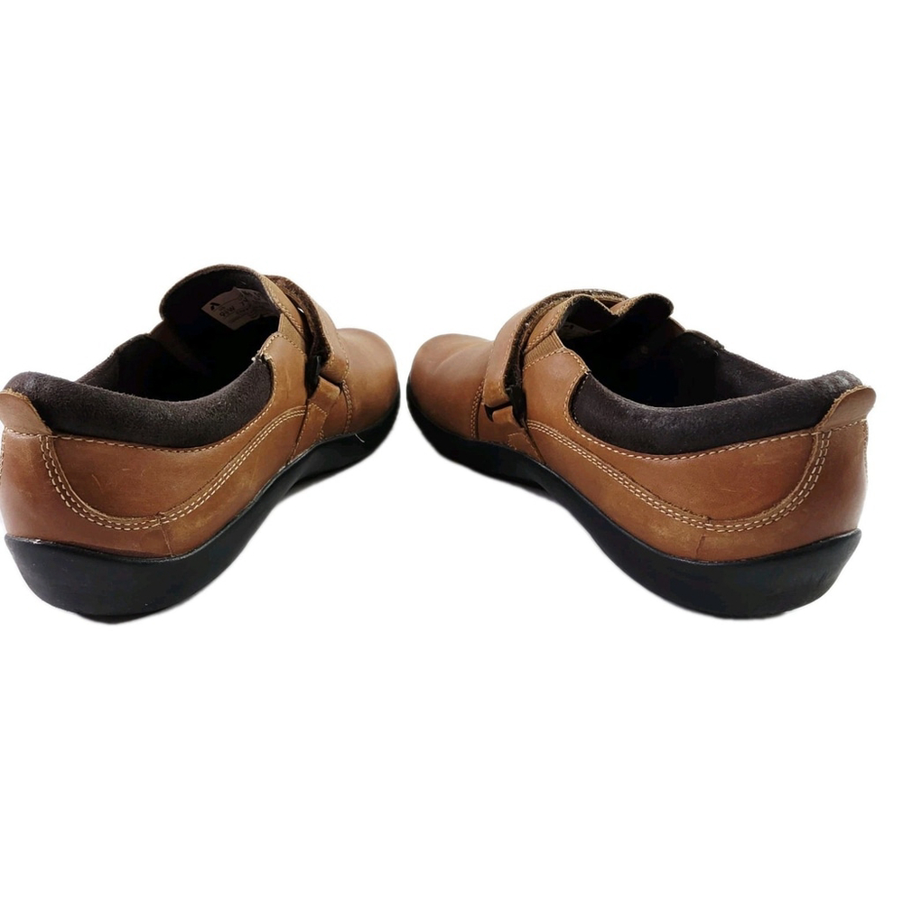 Anodyne Leather Cognac Casusl Dress Shoe Comfort Slip On Loafer Womens Size 9.5W - Picture 5 of 7